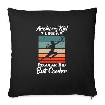 Archery Archery Bow - Sofa pillowcase 17,3'' x 17,3'' (45 x 45 cm) - black - Front