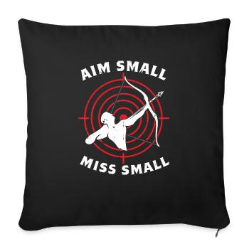 Archery Archery Bow - Sofa pillowcase 17,3'' x 17,3'' (45 x 45 cm) - black - Front
