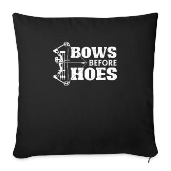 Archery Archery Bow - Sofa pillowcase 17,3'' x 17,3'' (45 x 45 cm) - black - Front