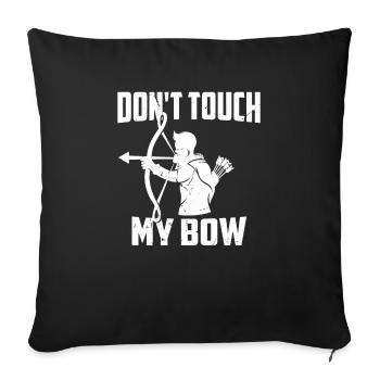 Archery Archery Bow - Sofa pillowcase 17,3'' x 17,3'' (45 x 45 cm) - black - Front