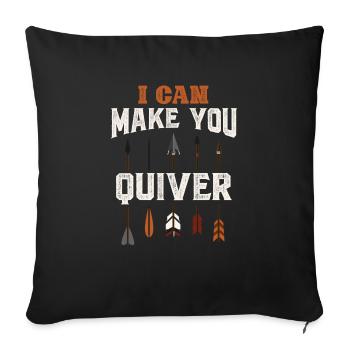 Archery Archery Bow - Sofa pillowcase 17,3'' x 17,3'' (45 x 45 cm) - black - Front