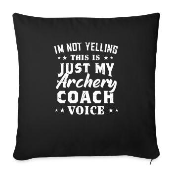 Archery Archery Bow - Sofa pillowcase 17,3'' x 17,3'' (45 x 45 cm) - black - Front