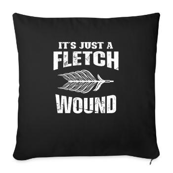 Archery Archery Bow - Sofa pillowcase 17,3'' x 17,3'' (45 x 45 cm) - black - Front