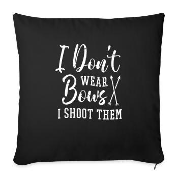 Archery Archery Bow - Sofa pillowcase 17,3'' x 17,3'' (45 x 45 cm) - black - Front