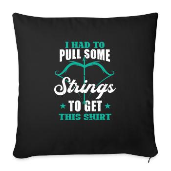 Archery Archery Bow - Sofa pillowcase 17,3'' x 17,3'' (45 x 45 cm) - black - Front
