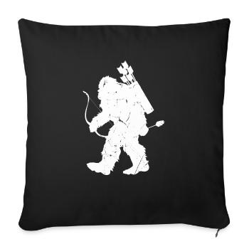 Archery Archery Bow - Sofa pillowcase 17,3'' x 17,3'' (45 x 45 cm) - black - Front