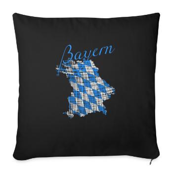 Bayern - Sofakissenbezug 45 x 45 cm - Schwarz - Vorne