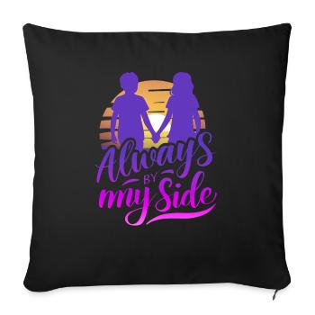Vacation early summer late summer summer holiday holiday sea - Sofa pillowcase 17,3'' x 17,3'' (45 x 45 cm) - black - Front