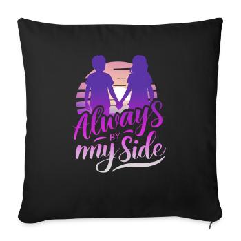 Vacation early summer late summer summer holiday holiday sea - Sofa pillowcase 17,3'' x 17,3'' (45 x 45 cm) - black - Front