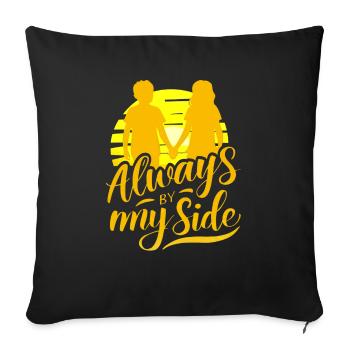 Vacation early summer late summer summer holiday holiday sea - Sofa pillowcase 17,3'' x 17,3'' (45 x 45 cm) - black - Front