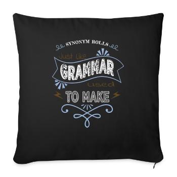 coffeecups cups blog gift idea editer - Sofa pillowcase 17,3'' x 17,3'' (45 x 45 cm) - black - Front