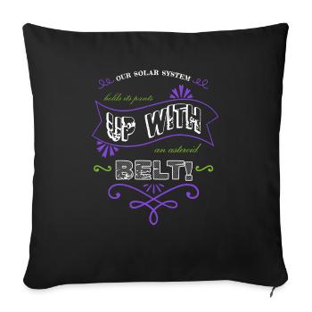 Astrophysics Space Travel Statement Jokes Art - Sofa pillowcase 17,3'' x 17,3'' (45 x 45 cm) - black - Front