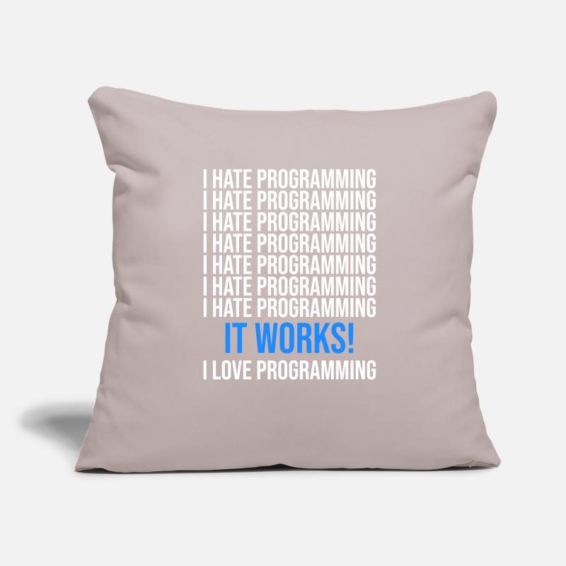 Coder Developer Programmer Coding IT Computer Sofa pillowcase 17,3'' x 17,3'' (45 x 45 cm)