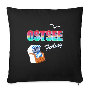 Baltic Sea Feeling - Sofa pillowcase 17,3'' x 17,3'' (45 x 45 cm) - black - Front
