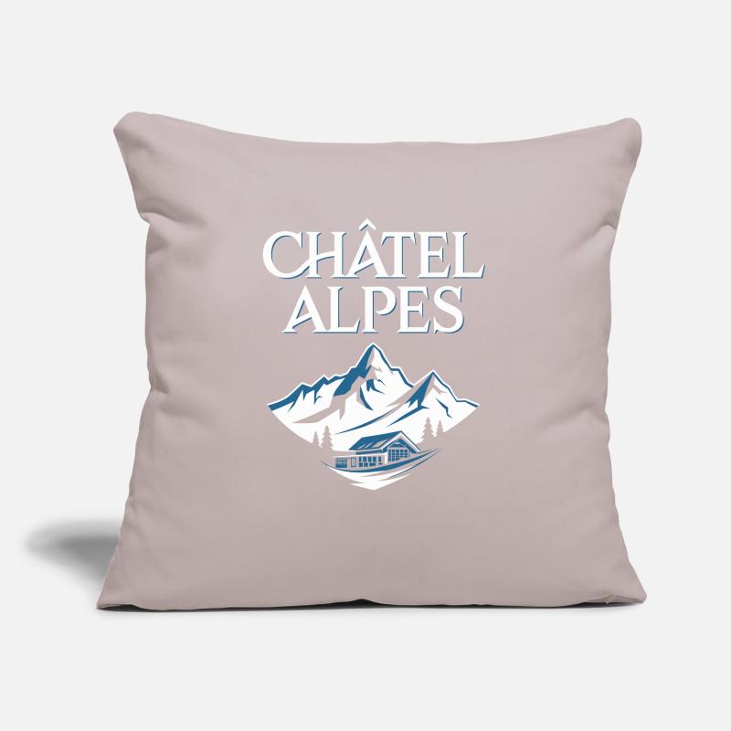 Châtel - Alpes Housse de coussin décorative 45 x 45 cm