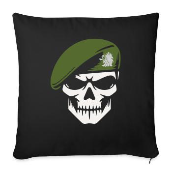 Armee - Sofakissenbezug 45 x 45 cm - Schwarz - Vorne