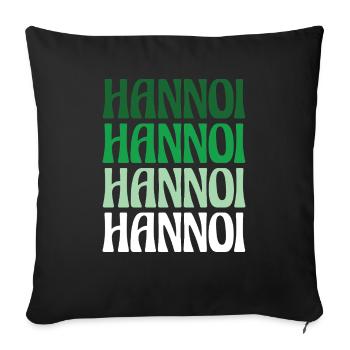 Hannoi Hanover Dialect Gift - Housse de coussin décorative 45 x 45 cm - noir - Devant