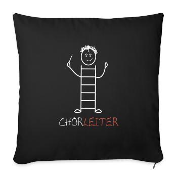 Cadeau T-shirt Chef d'orchestre Chef d'orchestre - Housse de coussin décorative 45 x 45 cm - noir - Devant