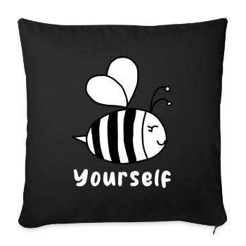 Soyez vous-même - Housse de coussin décorative 45 x 45 cm - noir - Devant
