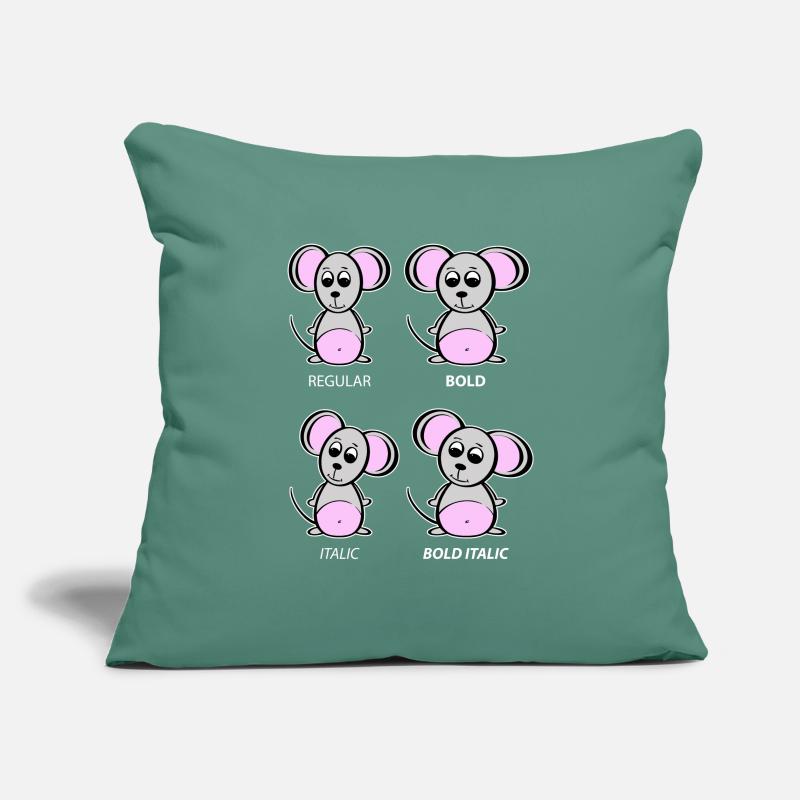 Graphic Designer Mouse - Typography Explanation Sofa pillowcase 17,3'' x 17,3'' (45 x 45 cm)