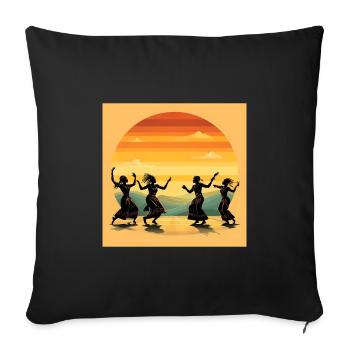 Honduras Catracha Pride Gift - Sofa pillowcase 17,3'' x 17,3'' (45 x 45 cm) - black - Front