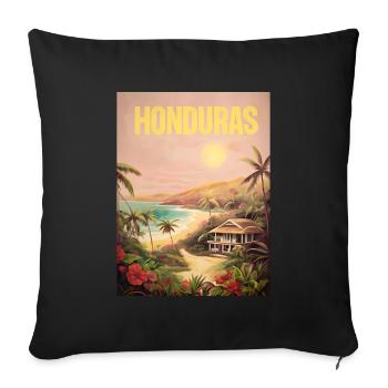 Honduras Pride Beach Gift - Sofa pillowcase 17,3'' x 17,3'' (45 x 45 cm) - black - Front