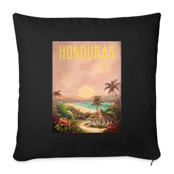 Honduras Pride Home Gift - Sofa pillowcase 17,3'' x 17,3'' (45 x 45 cm) - black - Front