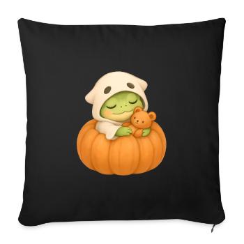 Halloween Frog Costume Gift - Sofa pillowcase 17,3'' x 17,3'' (45 x 45 cm) - black - Front