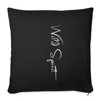 Esprit sauvage - Housse de coussin décorative 45 x 45 cm - noir - Devant