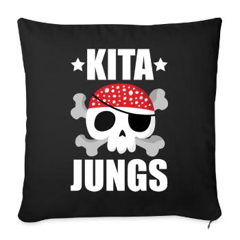 Kita Jungs - Sofakissenbezug 45 x 45 cm - Schwarz - Vorne