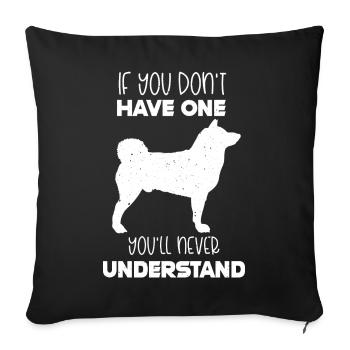 Akita - Sofa pillowcase 17,3'' x 17,3'' (45 x 45 cm) - black - Front