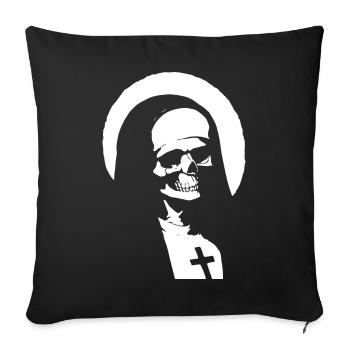 Sinister Style Unveiled: Discover a World of Horr - Sofa pillowcase 17,3'' x 17,3'' (45 x 45 cm) - black - Front