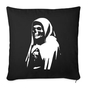 Dunkelheit winkt in Unholy Nun, Gothic und Occul - Sofakissenbezug 45 x 45 cm - Schwarz - Vorne