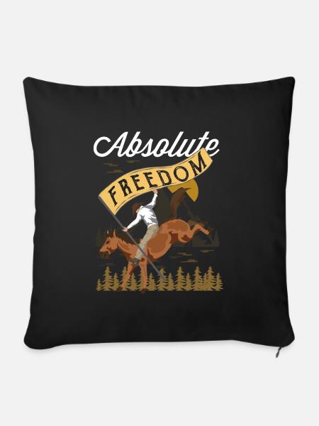 Cowboy - Sofakissenbezug 45 x 45 cm - Schwarz