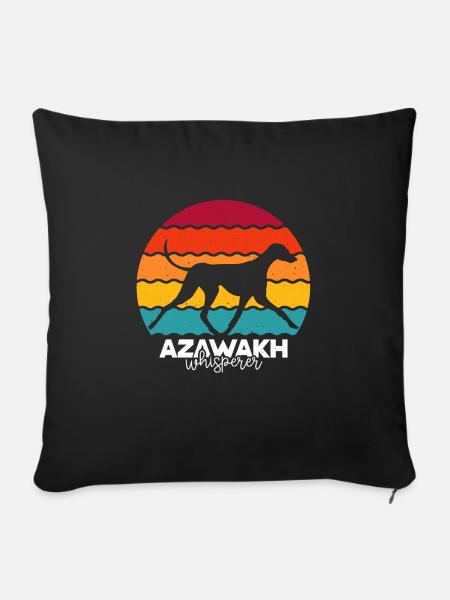 Azawakh - Sofakissenbezug 45 x 45 cm - Schwarz