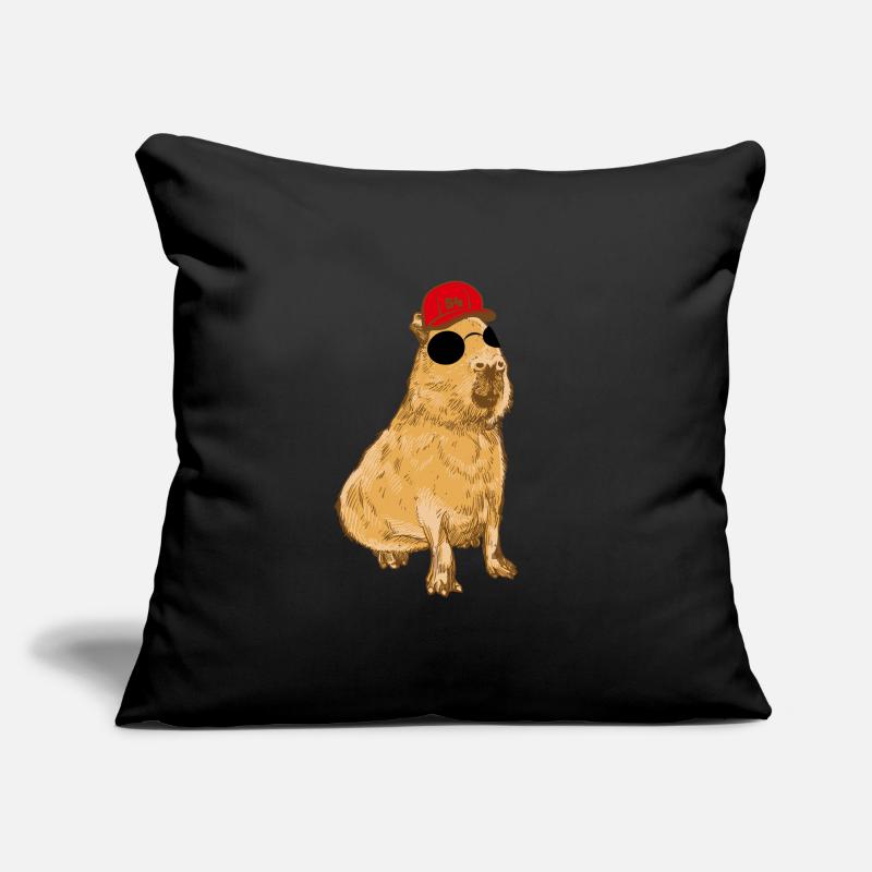 Cool Capybara - Wasserschwein - Cappy Sofakissenbezug 45 x 45 cm