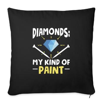 Diamond Painting Hobbyist Artist Diamond Painter - Sofa pillowcase 17,3'' x 17,3'' (45 x 45 cm) - black - Front