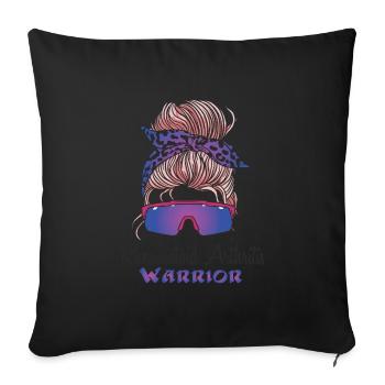 Rheumatoid Arthritis Warrior Mom - Sofa pillowcase 17,3'' x 17,3'' (45 x 45 cm) - black - Front