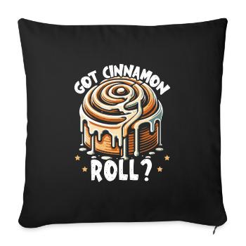 Idée cadeau Cannamon Rolls Candy Baker - Housse de coussin décorative 45 x 45 cm - noir - Devant