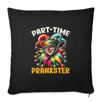 April Fool's Day April 1 Joke Clown - Sofa pillowcase 17,3'' x 17,3'' (45 x 45 cm) - black - Front