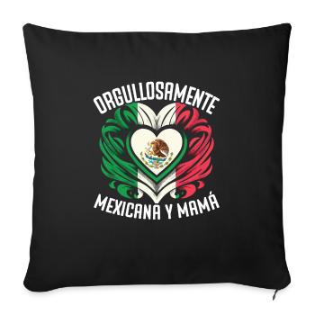 Muttertag, Mexikanische Mama, Mutterschaft, Beste - Sofakissenbezug 45 x 45 cm - Schwarz - Vorne