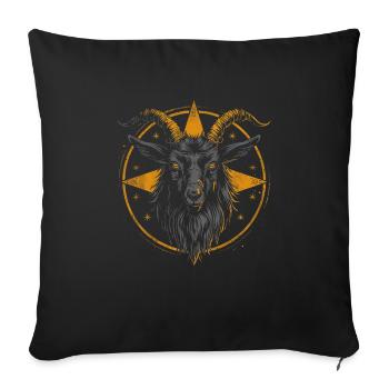 Vêtements occultes Mode gothique occulte - Housse de coussin décorative 45 x 45 cm - noir - Devant