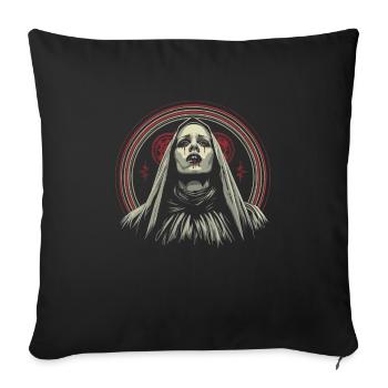 Vêtements occultes Mode gothique occulte - Housse de coussin décorative 45 x 45 cm - noir - Devant