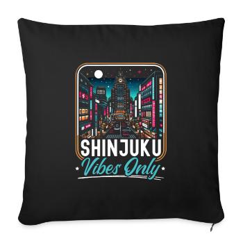 Shinjuku Japan Travel Japanese I Love Japan - Sofa pillowcase 17,3'' x 17,3'' (45 x 45 cm) - black - Front