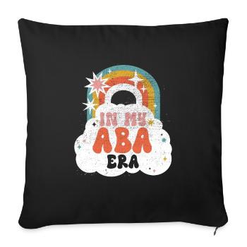 Aba therapist Behavior analyst Psychologist - Sofa pillowcase 17,3'' x 17,3'' (45 x 45 cm) - black - Front