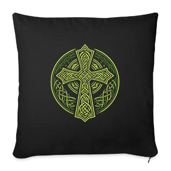 Culture viking nordique Mythologie nordique - Housse de coussin décorative 45 x 45 cm - noir - Devant
