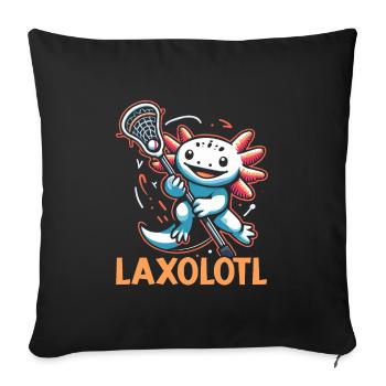 Lacrosse Player Lax Trainer Sport - Sofa pillowcase 17,3'' x 17,3'' (45 x 45 cm) - black - Front