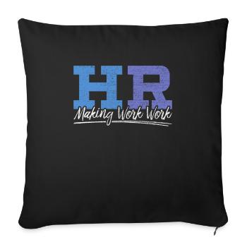 Hr Manager Job Human Resources Employee Hr - Sofa pillowcase 17,3'' x 17,3'' (45 x 45 cm) - black - Front