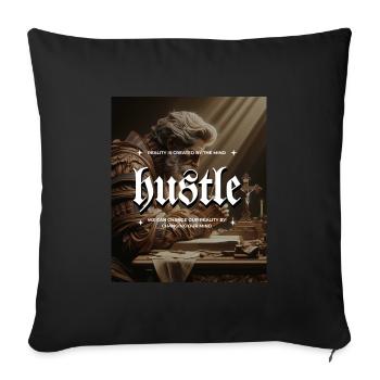 Hustle Renaissance Gemälde Betender Mann - Sofakissenbezug 45 x 45 cm - Schwarz - Vorne