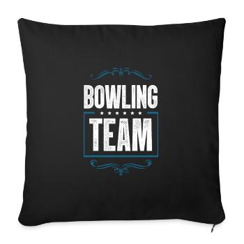 Bowling Crew - Sofa pillowcase 17,3'' x 17,3'' (45 x 45 cm) - black - Front